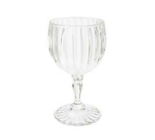 GET 8 oz Fluted Wine Glass, 5.75 in Tall, Clear SAN
