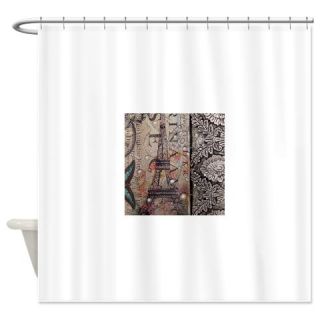 paris eiffel tower butterfly vintag Shower Curtain  Use code FREECART at Checkout