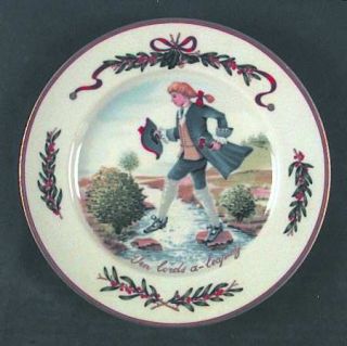 Royal Gallery All The Days Of Christmas Dessert/Pie Plate, Fine China Dinnerware