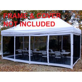 King Canopy 10 x 15 ft. Explorer Bug Screen Room Multicolor   EPA1PBS15WH