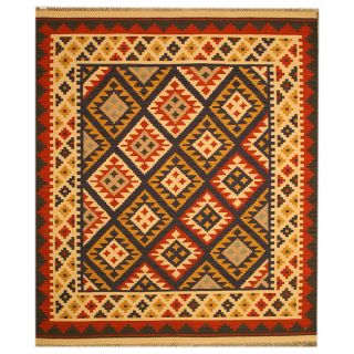 Handmade Keysari Kilim Ivory Wool Rug (83 X 10)