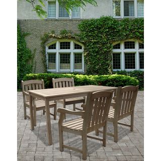 Renaissance 5 piece Table/ Armchair Outdoor Dining Set