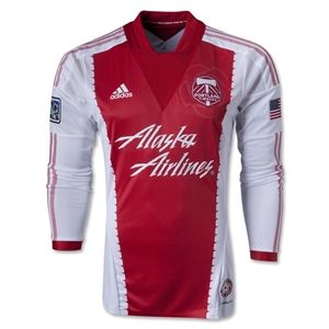 adidas Portland Timbers 2013 Authentic LS Secondary Soccer Jersey