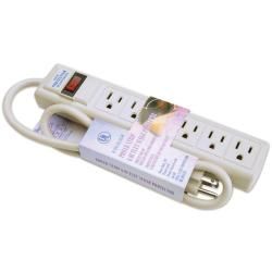 Darice Cream Six outlet 15a 125vac 60hz Power Strip Surge Protector (CreamRating 15A 125VAC 60Hz, 1875 wattsTVSS Rating 600V L NUL list E137398Imported )