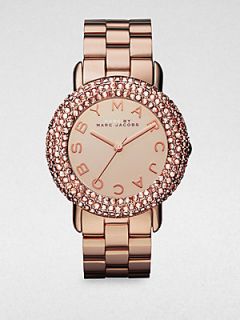 Marc by Marc Jacobs Crystal & Rose Goldone Stainless Steel Watch   Rose