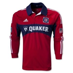 adidas Chicago Fire 2013 Authentic LS Primary Soccer Jersey