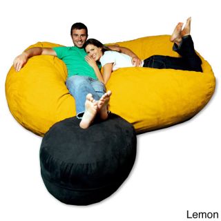7.5 foot Soft Micro Suede Beanbag Chair Lounger