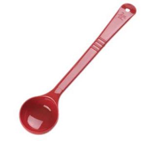 Carlisle 2 oz Solid Portion Spoon   Long Handle, Poly, Red