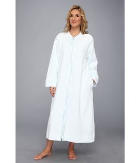 Carole Hochman Plus Size Zip Front Robe Womens Pajama (Blue)