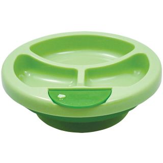 Green Sprouts Warming Plate (GreenFood is kept warm when the base is filled with warm waterDivided compartmentsNon slip suction on the bottomPVC, BPA and phthalate freeCare instructions Dishwasher safeMaterials PlasticDimensions 7.2 inches long x 2.5 i