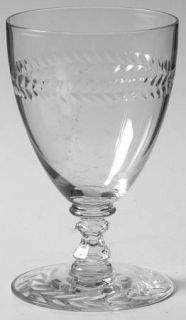 Cambridge Minton Wreath Juice Glass   Stem #3750, Cut