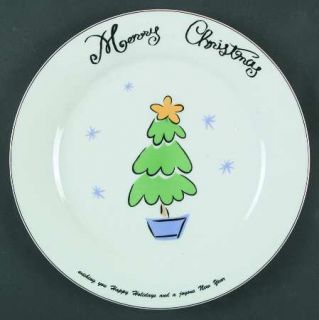 Merry Brite (China) Merry Christmas Dinner Plate, Fine China Dinnerware   Reinde