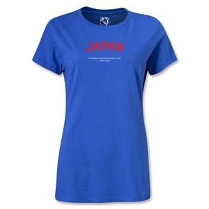 Japan FIFA Beach World Cup 2013 Womens T Shirt (Royal Blue)
