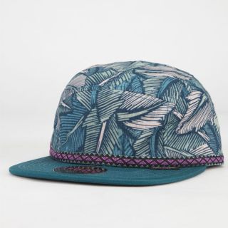 Jetty Camp Mens 5 Panel Hat Teal Green One Size For Men 232706512