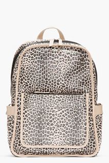 Marc By Marc Jacobs  Exclusive Beige Leopardmania Leather Backpack