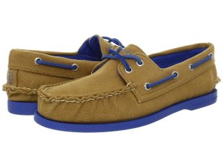 Sperry Top Sider A/O 2 Eye Canvas Pop Mens Slip on Shoes (Tan)