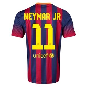 Nike Barcelona 13/14 NEYMAR JR Home Soccer Jersey