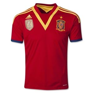 adidas Spain 2013 Youth Home Soccer Jersey