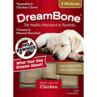 DreamBone Vegetable & Chicken Medium Dog Chews 3 ct
