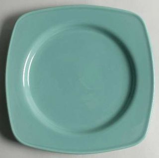 Tabletops Unlimited Cabana Teal Square Dinner Plate, Fine China Dinnerware   All