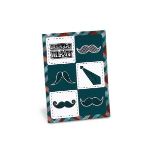 Little Man Mustache Sticker Sheets
