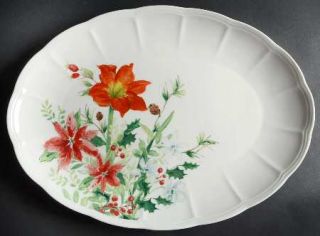 Lenox China Winter Meadow 16 Oval Serving Platter, Fine China Dinnerware   Flor