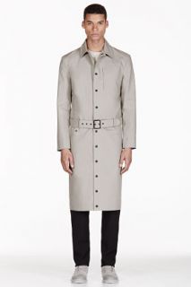 Adidas By Tom Dixon Grey Reversible Water Resistant Trench Coat