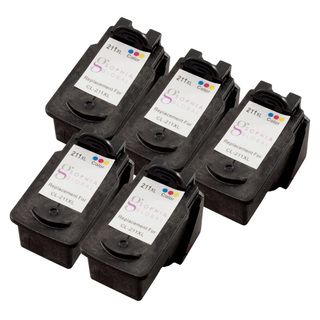 Sophia Global Remanufactured Color Ink Cartridge Replacement For Canon Cl 211xl (pack Of 5)