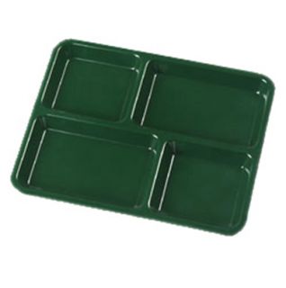 Carlisle (4)Compartment School Tray   8 1/2x11 Forest Green