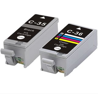 Canon Pgi35 + Cli36 (black+color) Compatible Inkjet Cartridge (remanufactured) (pack Of 2) (Black+ColorPrint yield 249 pages at 5 percent coverageNon refillableModel NL 1x Canon PGI35+CLI36 SetWarning California residents only, please note per Proposit