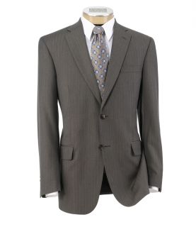 Traveler Tailored Fit 2 Button Suits Plain Front JoS. A. Bank Mens Suit