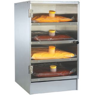 Gold Medal Nacho Cheese Bag Warmer w/ 4 Bag Capacity & Glass Door, Stainless