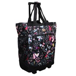 Olympia 20 inch Butterfly Rolling Shopper Tote