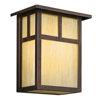 Kichler 9147CV Outdoor Light, Arts and Crafts/Mission Wall Pocket 1 Light Fixture Canyon View