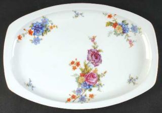 Epiag 5748 (White Background) 12 Oval Serving Platter, Fine China Dinnerware  