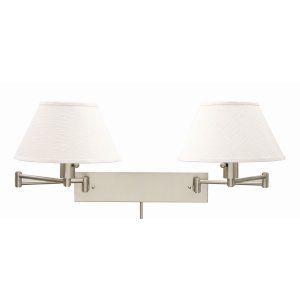 House of Troy HOU WS14 2 52 Universal Double Wall Swing Satin Brass