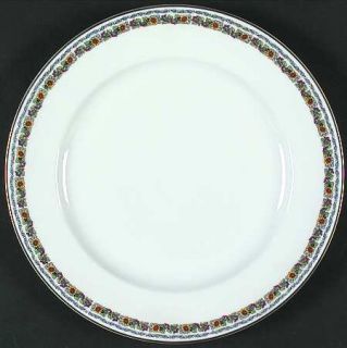Heinrich   H&C 6043 Dinner Plate, Fine China Dinnerware   Floral Band/Blue Ivy B