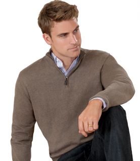 Signature Pima Cotton Half Zip Sweater JoS. A. Bank