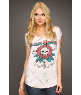 House of the Gods Guns N Roses Skull Top Womens T Shirt (White)