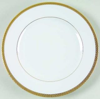 Philippe Deshoulieres Laurel Gold Dessert/Pie Plate, Fine China Dinnerware   Etc