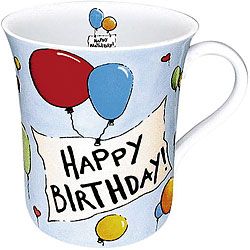 Konitz Happy Birthday Mugs (set Of 4)