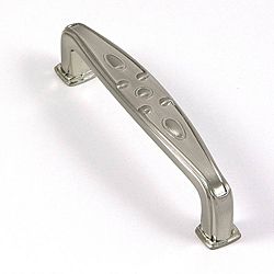 Stone Mill Hardware Edinborough Modern Satin nickel Cabinet Pull (case Of 25) (ZincHardware finish Satin nickel Case of 25 cabinet pullsIntricate engraved patternSolid, high quality hardwareIncludes 1 inch mounting screwsDimensions 4.25 inches long x 1 