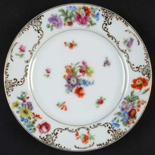 Imperial (Japan) Dresdania Bread & Butter Plate, Fine China Dinnerware   Floral