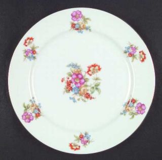 Noritake N178 Dinner Plate, Fine China Dinnerware   Multicolor Floral Bouquets,