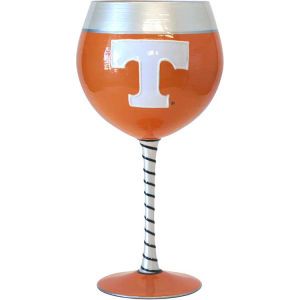 Tennessee Volunteers Boelter Brands Art Glass Wine Glass