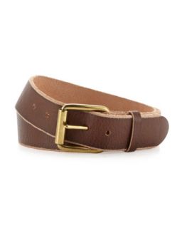Jellybean Leather Belt, Brown