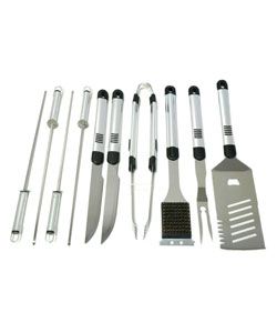 Daxx Stainless Steel 10 piece Bbq Set With Case