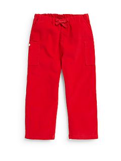 Toddlers & Little Boys Tie Waist Corduroy Pants   Red
