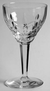 Royal Leerdam   Netherland Liverpool Wine Glass   Cut Vertical & Arch Design On