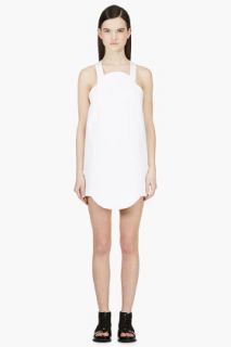 Jacquemus White Circle Patch Dress